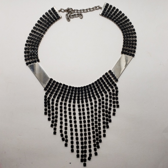 Custom Metal & Rhinestone Necklace 🔥 - Picture 2 of 2